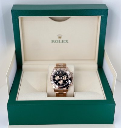 Rolex Daytona Cosmograph Daytona 40mm Everose Gold Black Index Dial 116505