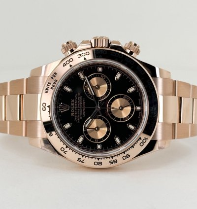 Rolex Daytona Cosmograph Daytona 40mm Everose Gold Black Index Dial 116505