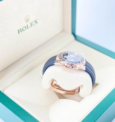 Rolex Daytona Cosmograph Daytona 40mm Everose Oysterflex Black Sundust