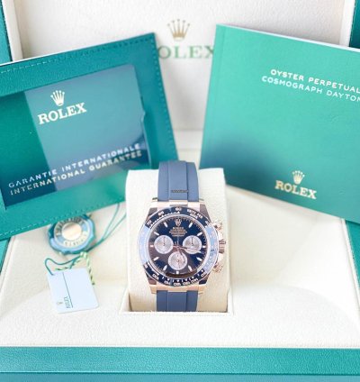 Rolex Daytona Cosmograph Daytona 40mm Everose Oysterflex Black Sundust