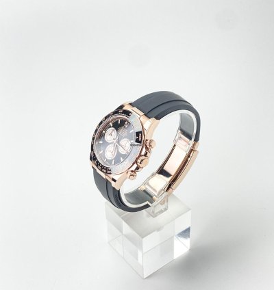 Rolex Daytona Cosmograph Daytona 40mm Everose Oysterflex Black Sundust