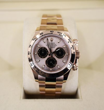 Rolex Daytona Cosmograph Daytona 40mm Rose Gold Sundust Index Dial 116505