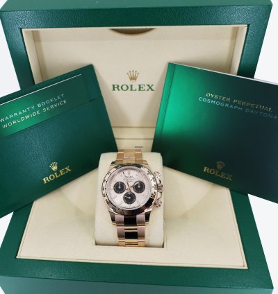 Rolex Daytona Cosmograph Daytona 40mm Rose Gold Sundust Index Dial 116505