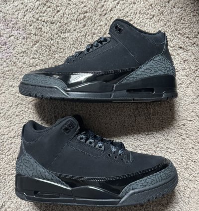 Air Jordan 3 Black Cat Size 9 5