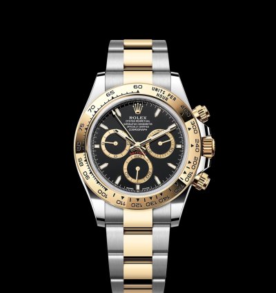 Rolex Daytona Cosmograph Daytona 40mm Steel Yellow Gold Black Index Dial 126503