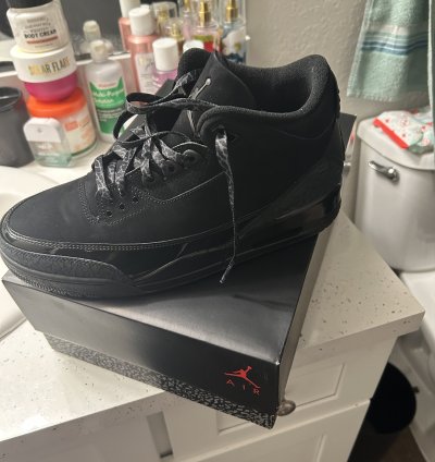 Air Jordan 3 Black Cat Sz 10
