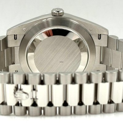 Rolex Day-date 40 40mm Green Roman Dial Platinum Bracelet 228236 Unworn 2024