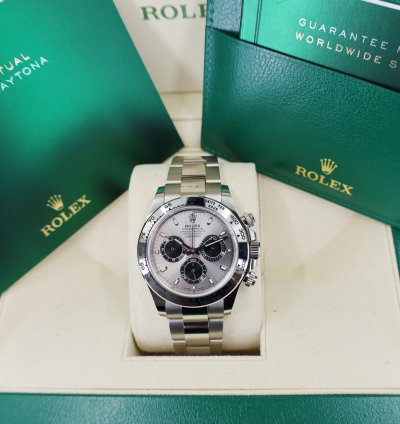 Rolex Daytona Cosmograph Daytona 40mm White Gold Grey Index Dial 116509