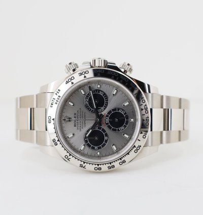 Rolex Daytona Cosmograph Daytona 40mm White Gold Grey Index Dial 116509