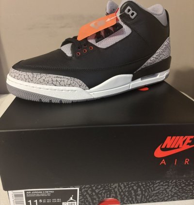 Air Jordan 3 Black Cement 2024
