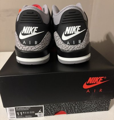 Air Jordan 3 Black Cement 2024