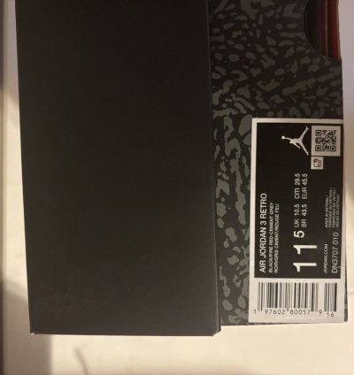 Air Jordan 3 Black Cement 2024