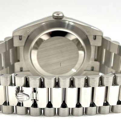 Rolex Day-date 40 40mm Ice Blue Roman Dial Platinum Bracelet 228236 Unworn 2024