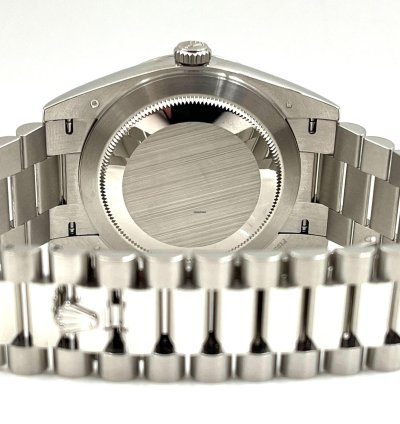 Rolex Day-date 40 40mm Ice Blue Roman Dial Platinum Bracelet 228236 Unworn 2024