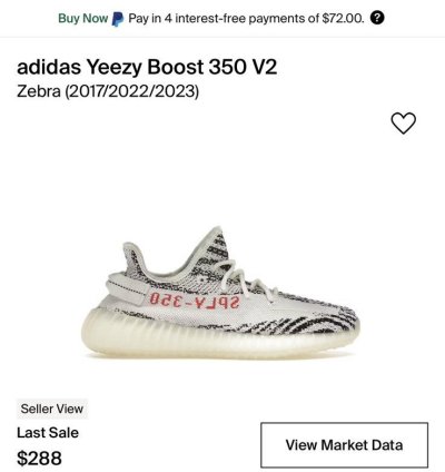 Zebra Yeezy