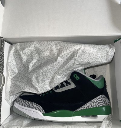 Air Jordan 3 Pine Green Ds Size 10