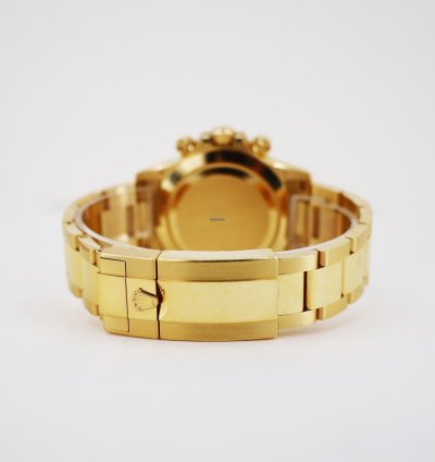Rolex Daytona Cosmograph Daytona 40mm Yellow Gold Black Diamond Dial 116508