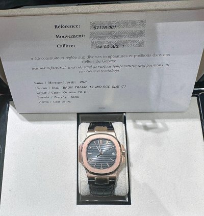 Patek Philippe Nautilus 5711r-001 Rose Gold Brown Dial