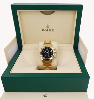 Rolex Daytona Cosmograph Daytona 40mm Yellow Gold Black Index Dial 116508