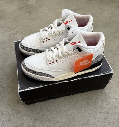 Air Jordan 3 Reimagined White Cement Sz 10 2023