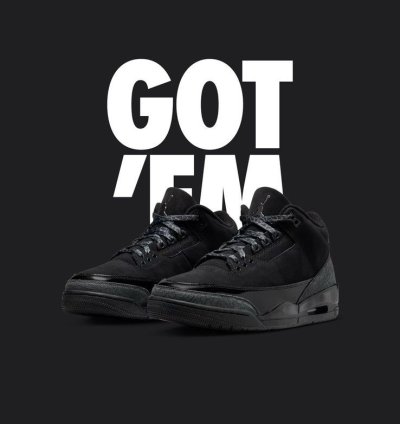Air Jordan 3 Retro Black Cats