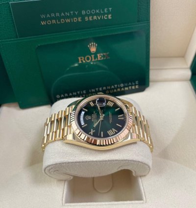 Rolex Day-date 40 40mm Ombre Green Roman Dial New Release 2024 228238
