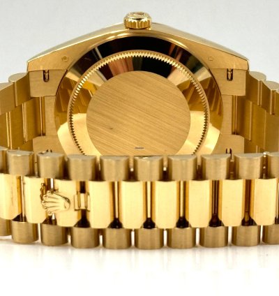 Rolex Day-date 40 40mm Pave Dial Yellow Gold Bracelet 228238 Unworn 2023