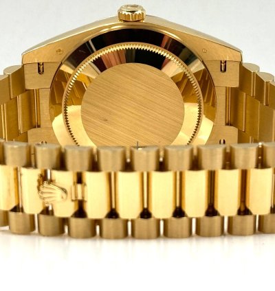 Rolex Day-date 40 40mm Pave Dial Yellow Gold Bracelet 228238 Unworn 2023