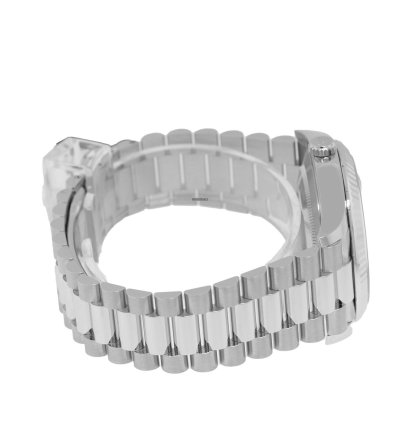 Rolex Day-date 40 40mm Platinum Ice Blue Index Dial Fluted Bezel 228236