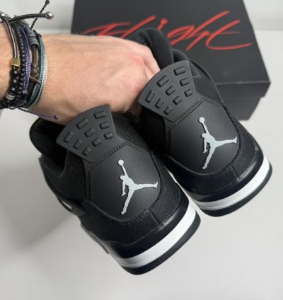 Air Jordan 4 Black Canvas