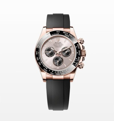 Rolex Daytona Cosmograph Daytona Black Bezel - Sundust And Black Index Dial - Oysterflex Strap 126515