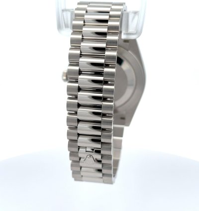 Rolex Day-date 40 40mm Platinum President Black Baguette Diamond Dial