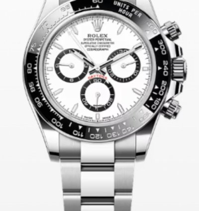 Rolex Daytona Cosmograph Daytona Black Cerachrom Bezel - White Index Dial Oyster Bracelet 126500ln Panda