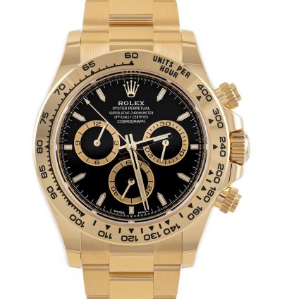 Rolex Daytona Cosmograph Daytona Black Dial 18k Gold Ref 126508 Full Set 2023
