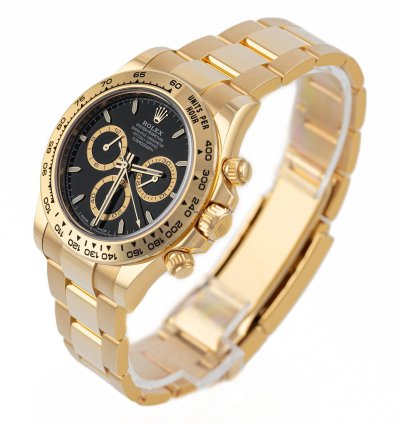 Rolex Daytona Cosmograph Daytona Black Dial 18k Gold Ref 126508 Full Set 2023