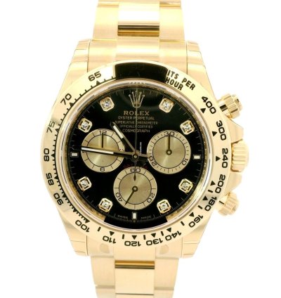 Rolex Daytona Cosmograph Daytona Black Dial Diamonds