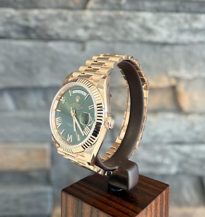 Rolex Day-date 40 40mm Ros Gold Green Dial New Ungetragen 01 2025