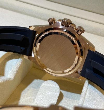 Rolex Daytona Cosmograph Daytona Black Dial Rose Gold Oysterflex 2024