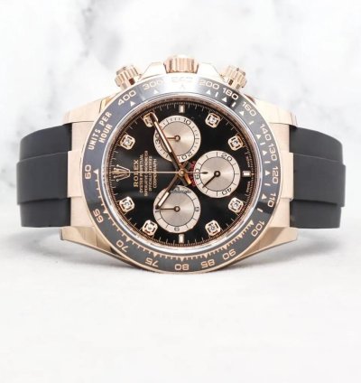 Rolex Daytona Cosmograph Daytona Black Dial With Diamonds 126515ln Unworn Full Set