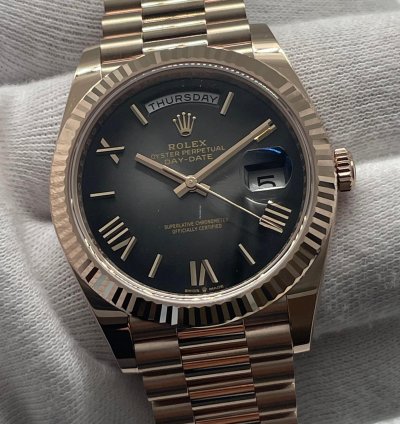 Rolex Day-date 40 40mm Slate Ombr Dial 2025 New Unworn