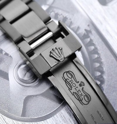 Rolex Daytona Cosmograph Daytona Black Pvd Dlc Coated Watch With Black Dial And Rainbow Bezel 116523