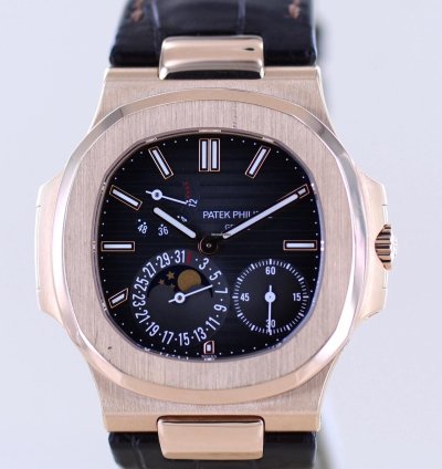 Patek Philippe Nautilus 5712r Moon 18k Ros Gold Power Reserve Cal 240 Ps 2017