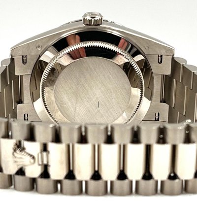 Rolex Day-date 40 40mm White Roman Dial White Gold Bracelet 228349rbr Unworn 2022