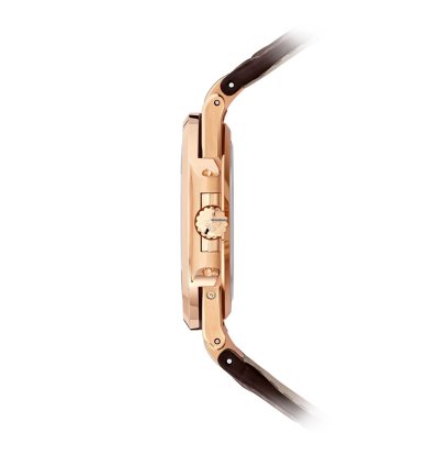 Patek Philippe Nautilus 5712r Moon Phase Rose Gold Brown Leather Strap 2023
