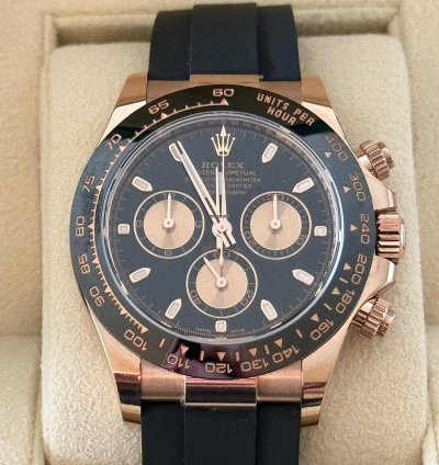 Rolex Daytona Cosmograph Daytona Everose Cerachrom Black Oysterflex