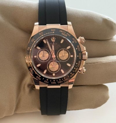 Rolex Daytona Cosmograph Daytona Everose Cerachrom Black Oysterflex