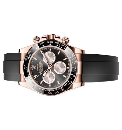 Rolex Daytona Cosmograph Daytona Everose Gold Oysterflex Black Dial 126515ln