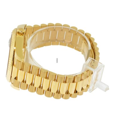 Rolex Day-date 40 40mm Yellow Gold Green Ombre Roman Dial Fluted Bezel 228238