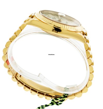 Rolex Day-date 40 40mm Yellow Gold Ivory Roman Dial Fluted Bezel 228238