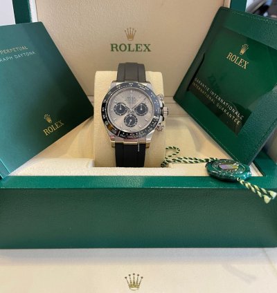 Rolex Daytona Cosmograph Daytona Ghost 116519ln Oyster Flex White Gold 2022